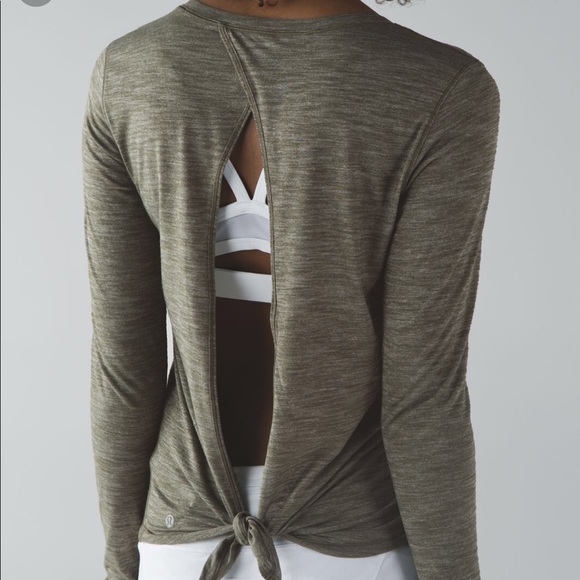 lululemon athletica Tops - Lululemon Beat The Heat Long Sleeves Shirt